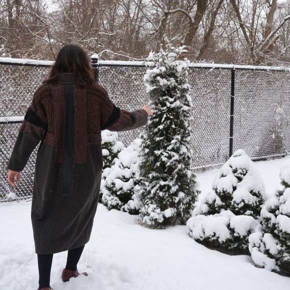 Make a Statement with this One-of-a-Kind Brown Long Coat (Small / Medium) - Picture 8 of 11